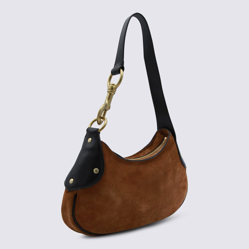 Vintage Oak Leather Small Hackney Shoulder Bag