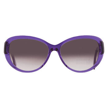 Brown Gradient Oval Ladies Sunglasses