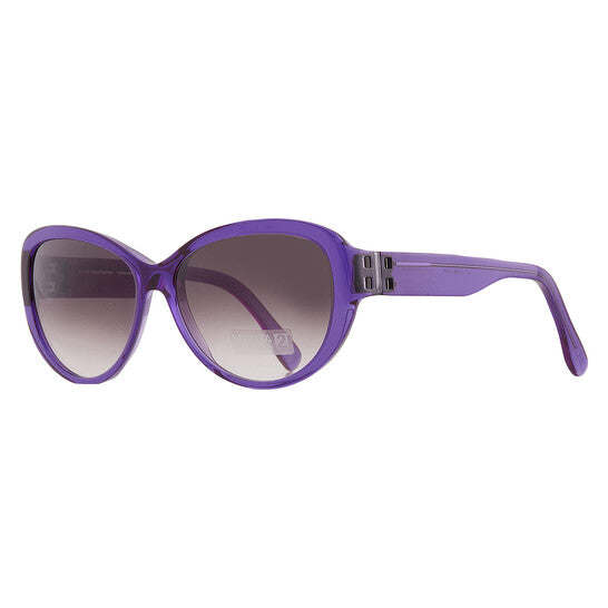 Brown Gradient Oval Ladies Sunglasses