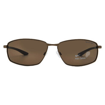 Dark Brown Rectangular Men's Sunglasses