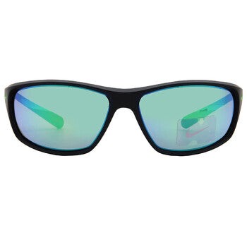 Green Mirror Wrap Men's Sunglasses