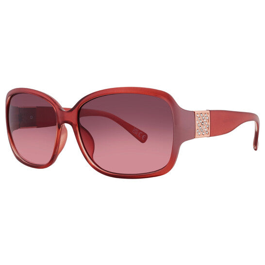 38651LSL653 Pink Square Ladies Sunglasses