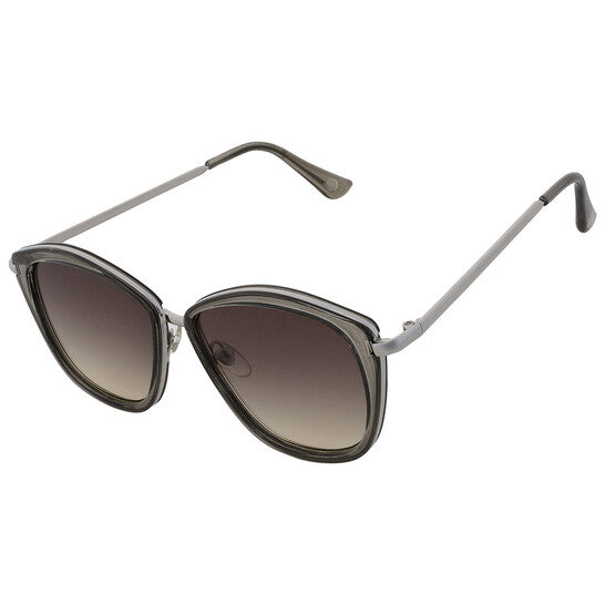 39389RNJ104 Smoke Oval Ladies Sunglasses
