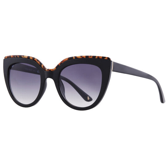 46369RNJ001 Black Cat Eye Ladies Sunglasses