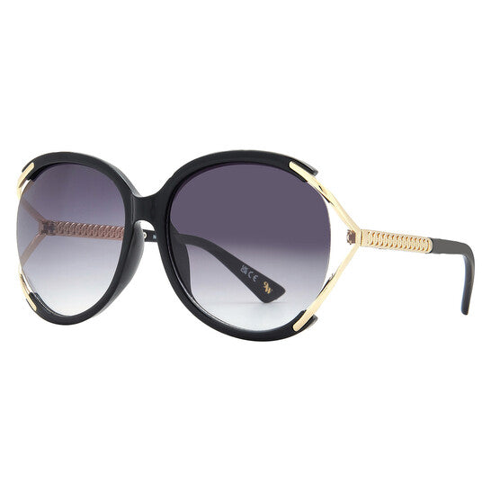 54696RNJ001 Black Square Ladies Sunglasses