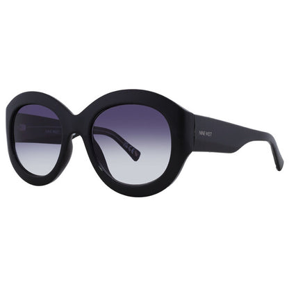 NW 23 1054 SBLK Smoke Oval Ladies Sunglasses