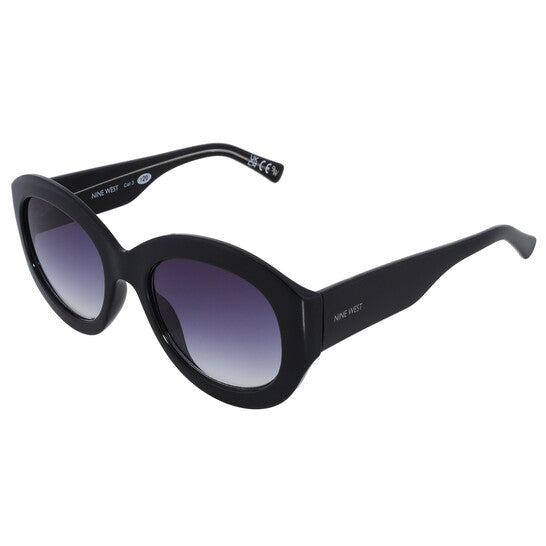 NW 23 1054 SBLK Smoke Oval Ladies Sunglasses