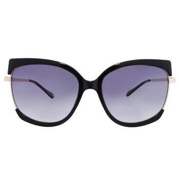 NW 25 1012 BLK Smoke Cat Eye Ladies Sunglasses
