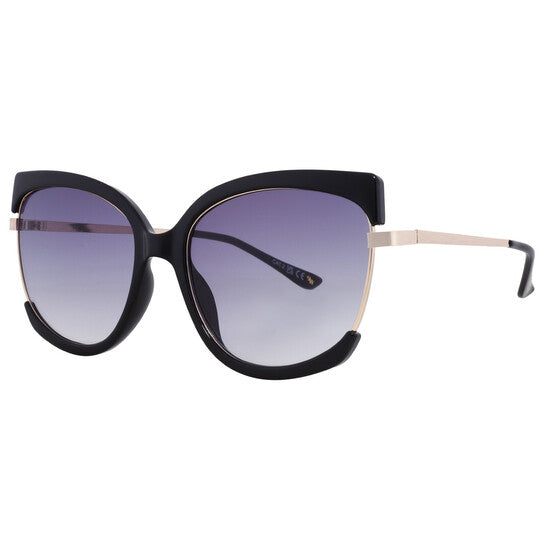 NW 25 1012 BLK Smoke Cat Eye Ladies Sunglasses