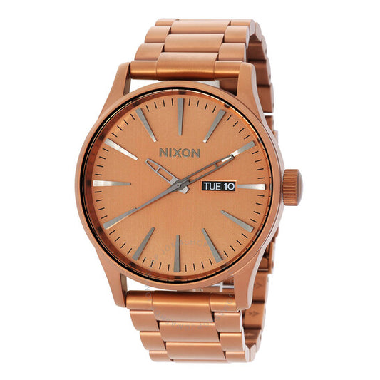Nixon, Sentry SS Quartz Copper Dial Men's Watch