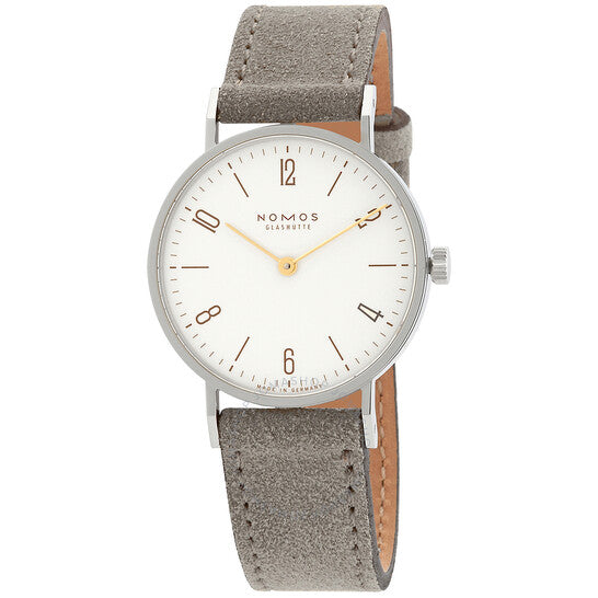 ساعة نوموس تانجنتي النسائية ذات الميناء الأبيض