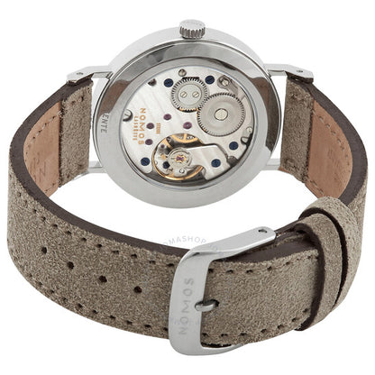 ساعة نوموس تانجنتي النسائية ذات الميناء الأبيض