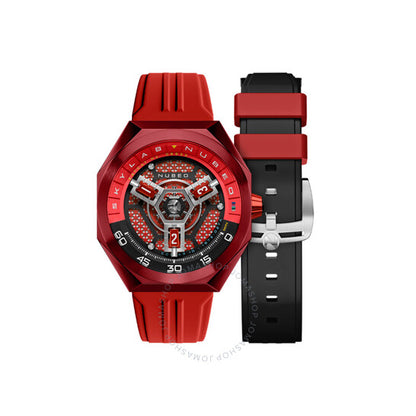 Nubeo, Skylab Automatic Red Dial Men's Watch