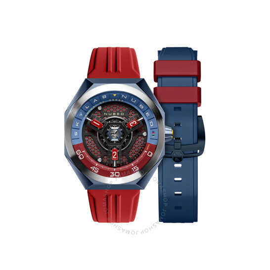 Nubeo, Skylab Automatic Red Dial Men's Watch