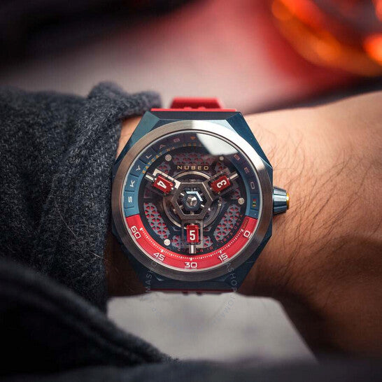 Nubeo, Skylab Automatic Red Dial Men's Watch