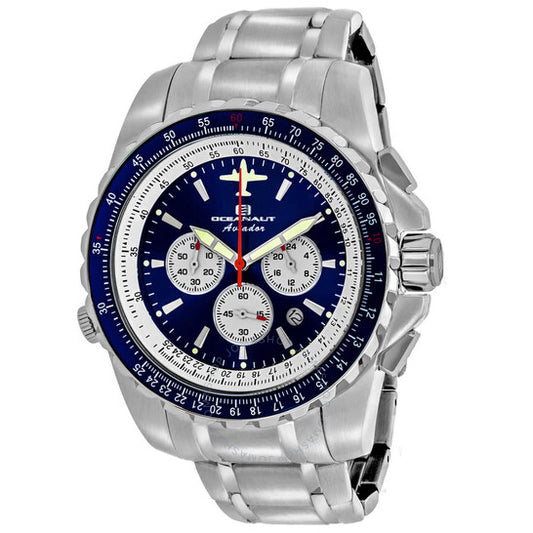 Oceanaut, Aviador Pilot Chronograph Quartz Blue Dial Men's Watch