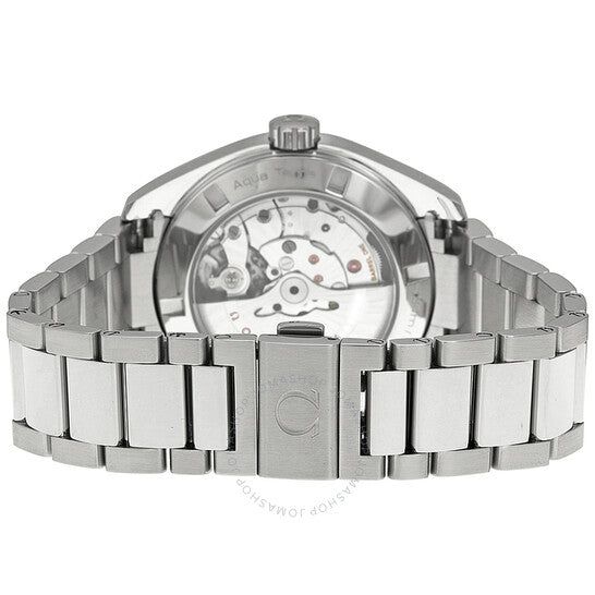 ساعة أوميغا أكوا تيرا للرجال بمينا أزرق