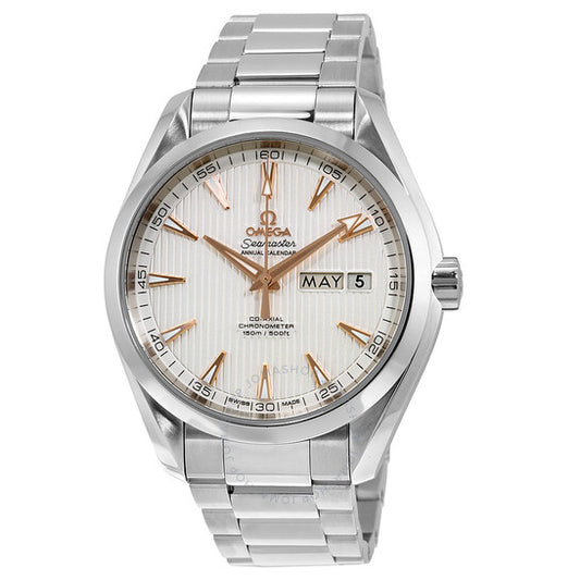 Omega, Aqua Terra Co-Axial Annual Calendar Automatic Silver Dial Stainless Steel Men's Watch