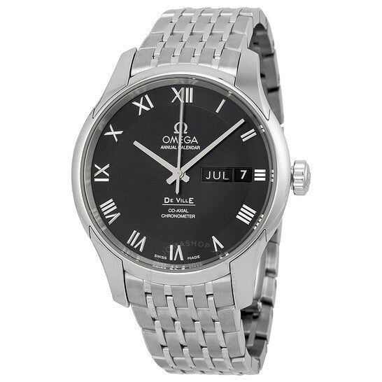 Omega, Black Dial Stainless Steel Automatic Men's Watch 43110412201001