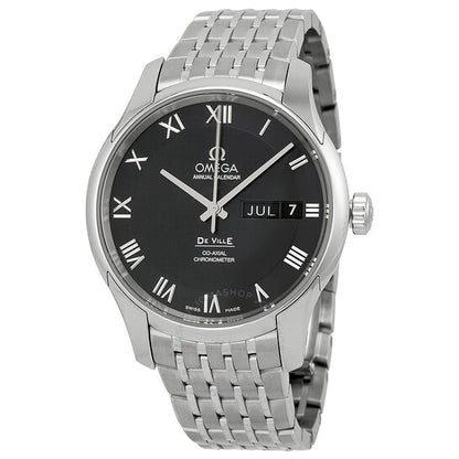 Omega, Black Dial Stainless Steel Automatic Men's Watch 43110412201001