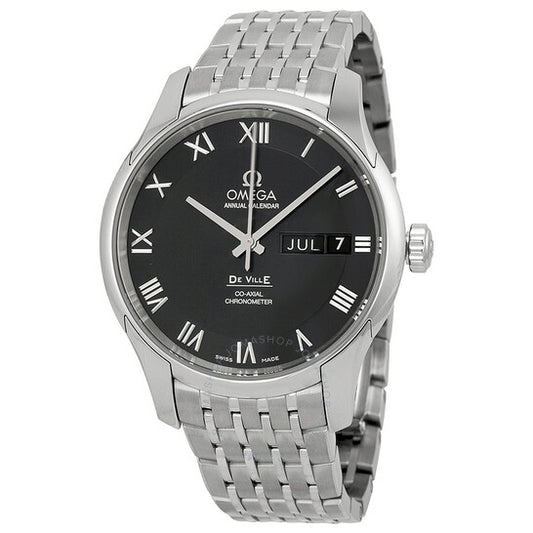 Omega, Black Dial Stainless Steel Automatic Men's Watch 43110412201001