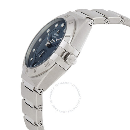 Omega, Constellation Automatic Chronometer Diamond Blue Dial Ladies Watch