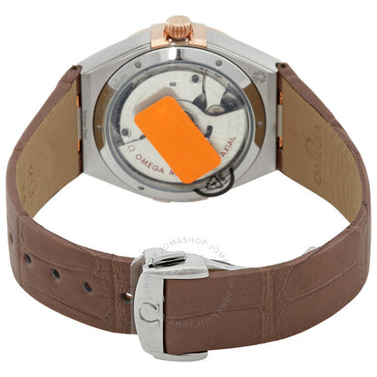 Omega, Constellation Automatic Chronometer Diamond Brown Dial Ladies Watch