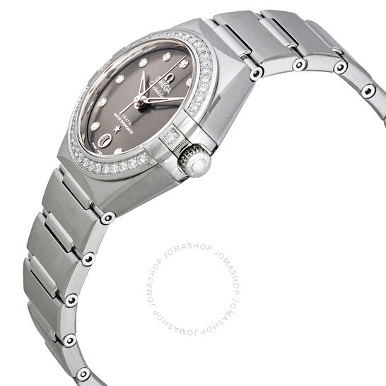 Omega, Constellation Automatic Chronometer Diamond Grey Dial Ladies Watch