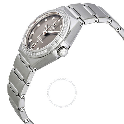 Omega, Constellation Automatic Chronometer Diamond Grey Dial Ladies Watch