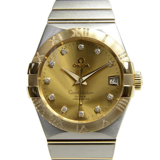 ساعة أوميغا كونستليشن أوتوماتيكية كرونومتر مرصعة بالألماس للسيدات