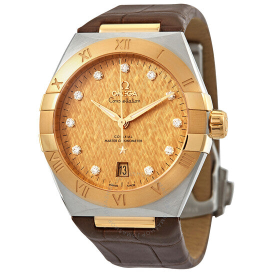 Omega, Constellation Automatic Diamond Champagne Dial Men's Watch