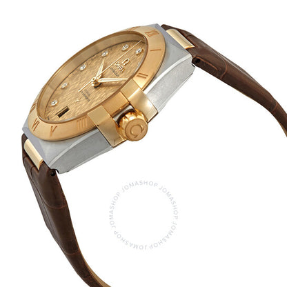 Omega, Constellation Automatic Diamond Champagne Dial Men's Watch