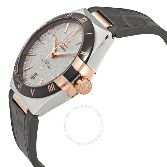 أوميغا، ساعة كونستليشن أوتوماتيكية للرجال بمينا رمادية 13123412106001