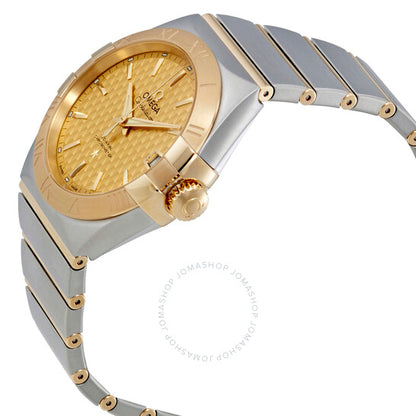 ساعة أوميغا كونستليشن أوتوماتيكية للرجال بمينا شامبانيا