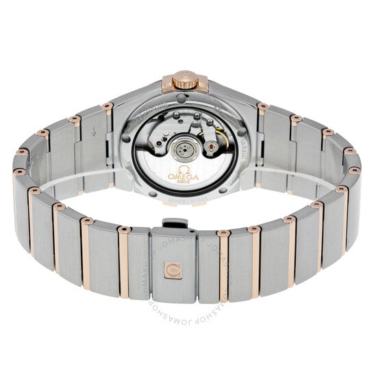 ساعة أوميغا كونستليشن أوتوماتيكية للرجال بمينا فضي