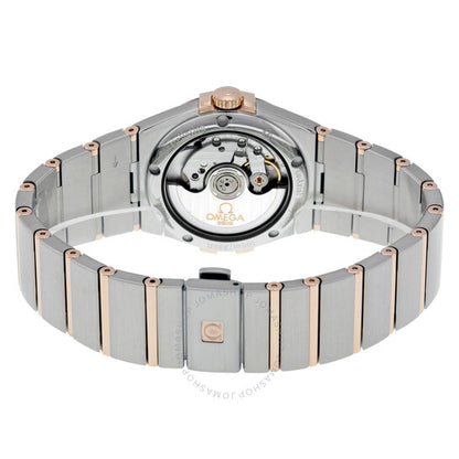 ساعة أوميغا كونستليشن أوتوماتيكية للرجال بمينا فضي