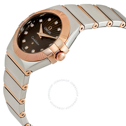 أوميغا، ساعة كونستليشن كوارتز نسائية بمينا بني