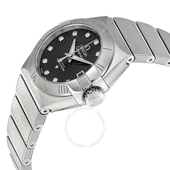Omega, Constellation Chronometer Black Dial Stainless Steel Ladies Watch