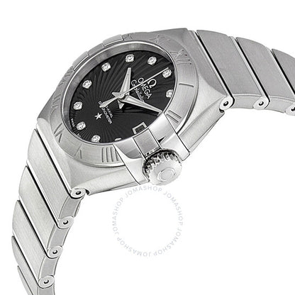 Omega, Constellation Chronometer Black Dial Stainless Steel Ladies Watch