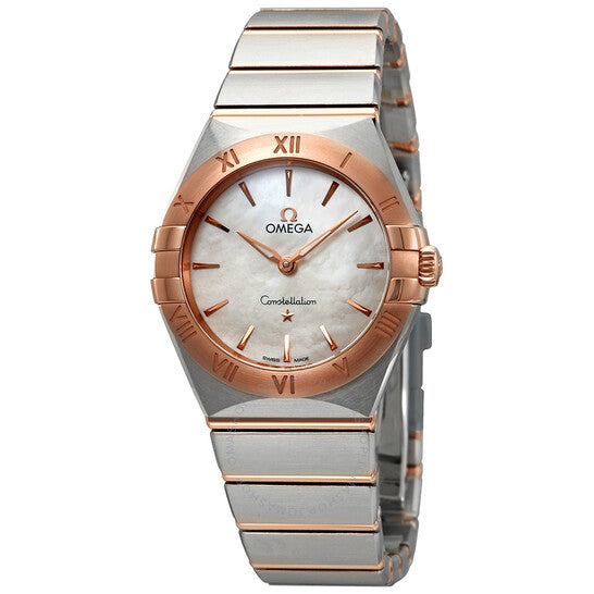 Omega, Constellation Manhattan Mother of Pearl Dial Ladies Watch