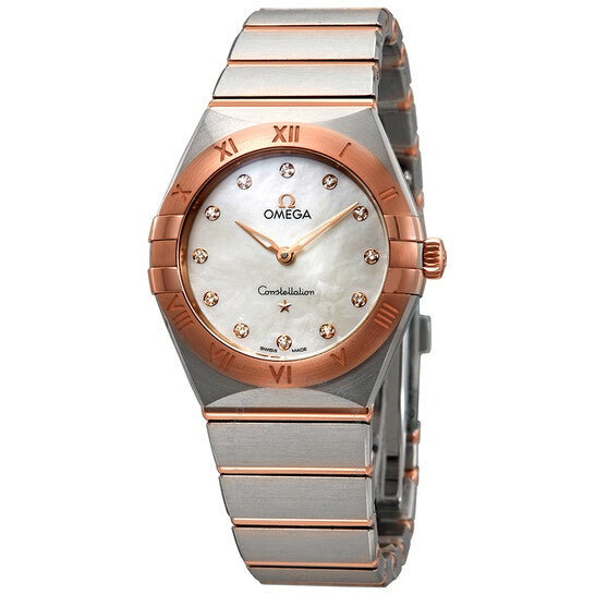 Omega, Constellation Manhattan Mother of Pearl Dial Ladies Watch