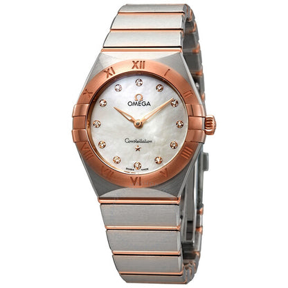 Omega, Constellation Manhattan Mother of Pearl Dial Ladies Watch