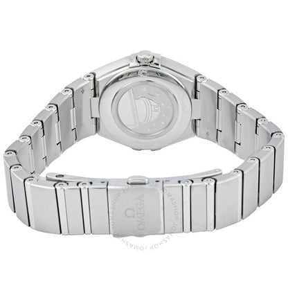 Omega, Constellation Manhattan Quartz Diamond Silver Dial Ladies Watch