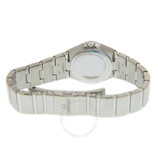 Omega, Constellation Manhattan Quartz Diamond Silver Dial Ladies Watch