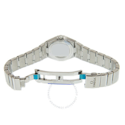 Omega, Constellation Manhattan Quartz Diamond Silver Dial Ladies Watch