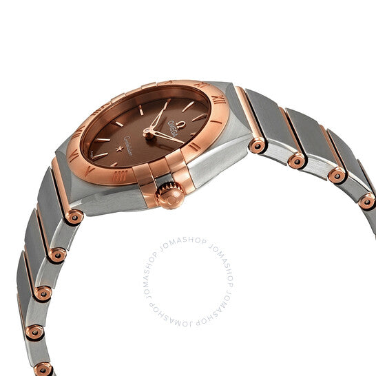 Omega, Constellation Manhattan Sun-brushed Brown Dial Ladies Watch