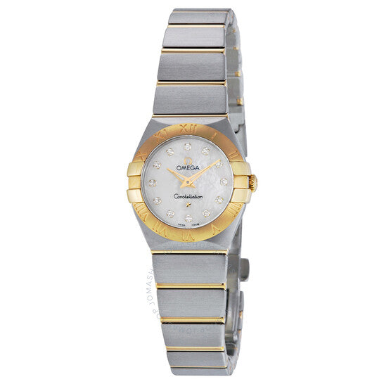 ساعة أوميغا كونستليشن النسائية بمينا من عرق اللؤلؤ