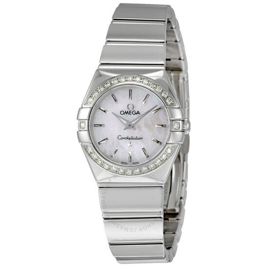 Omega, Constellation Mother of Pearl Diamond Ladies Watch 12315246005002