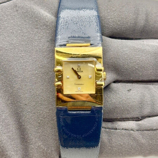 Omega, Constellation Quadra Quartz Diamond Champagne Dial Ladies Watch