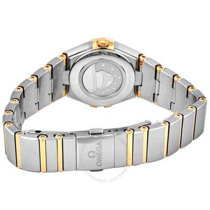 ساعة أوميغا كونستليشن كوارتز دايموند بمينا فضية للسيدات